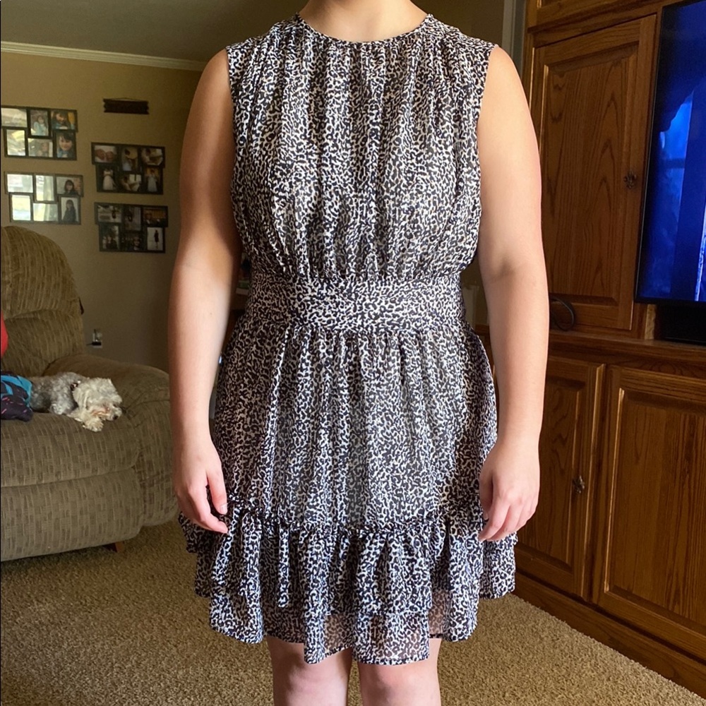 Leopard Print Sleeveless Dress